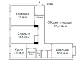 Объявление: Продам 3-х комнатную квартиру в центре Петрозаводска 300 м до Набережной Онежского озера. , Россия